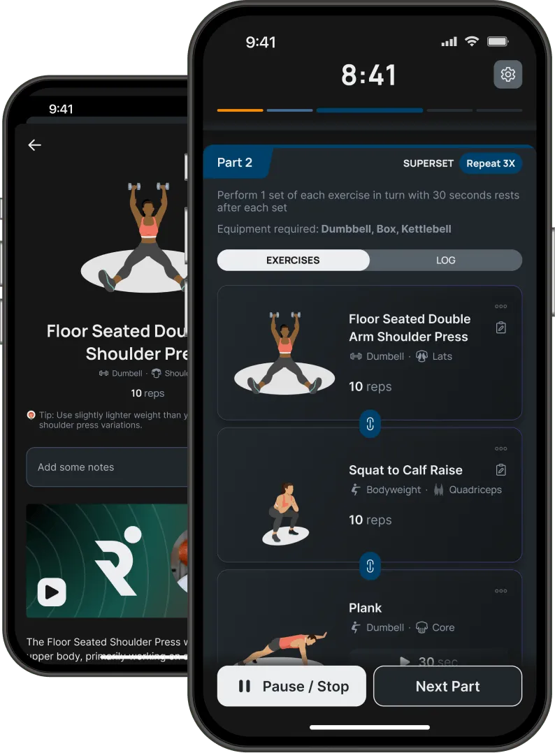 Phone mockup with Runna app screenshot.