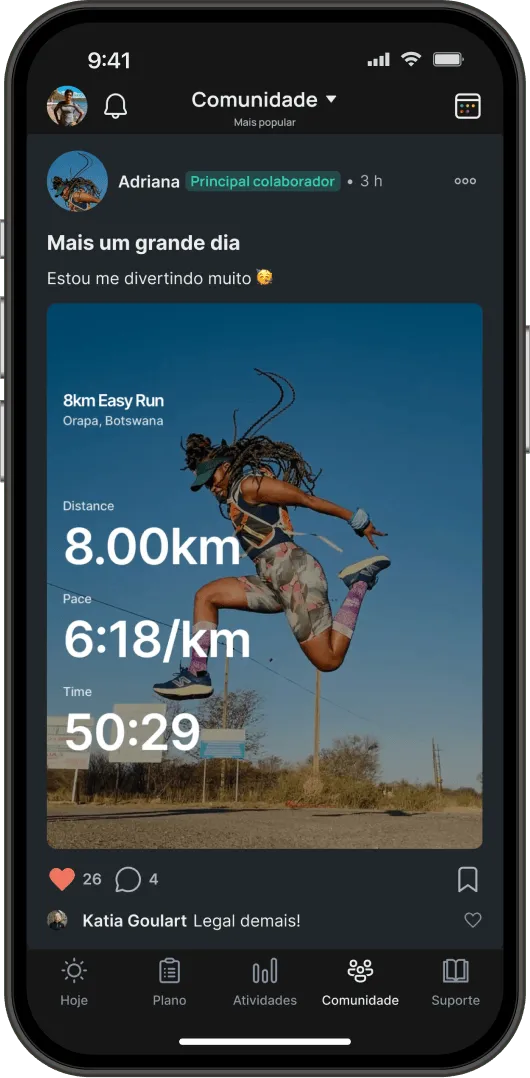 Phone mockup with Runna app screenshot.